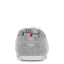 TOMS Slip-On Shoes|Women's , Alpargata Slip-On Grey-Christmas Lights