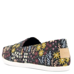 TOMS Loafers|Women's , Alpargata Slip-On Black Floral