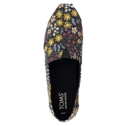 TOMS Loafers|Women's , Alpargata Slip-On Black Floral