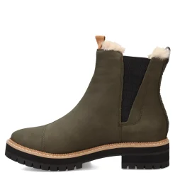 TOMS Boots|Women's , Dakota Boot Olive / Faux Fur Lined