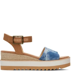 TOMS Wedges|Women's , Diana Sandal Blue