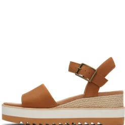 TOMS Wedges|Women's , Diana Sandal Tan