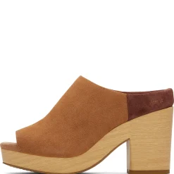 TOMS Pumps & Heels|Women's , Florence Sandal Brown Sugar