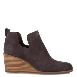 TOMS Wedges|Women's , Kallie Boot Pavement Grey Suede