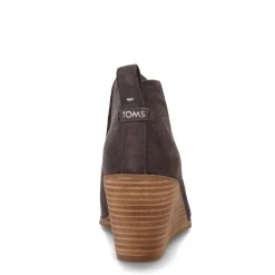TOMS Wedges|Women's , Kallie Boot Pavement Grey Suede