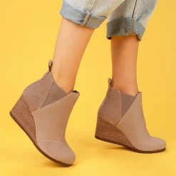 TOMS Boots|Women's , Kelsey Ankle Boot Taupe