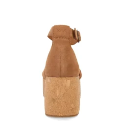 TOMS Wedges|Women's , Laila Sandal Tan