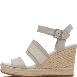 TOMS Sandals|Women's , Madelyn Sandal Pebble Grey Canvas