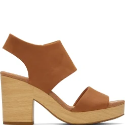 TOMS Sandals|Women's , Majorca Platform Sandal Tan Leather
