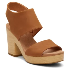 TOMS Sandals|Women's , Majorca Platform Sandal Tan Leather