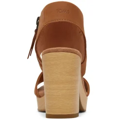 TOMS Sandals|Women's , Majorca Platform Sandal Tan Leather