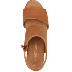 TOMS Sandals|Women's , Majorca Platform Sandal Tan Leather