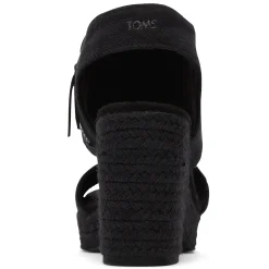 TOMS Pumps & Heels|Women's , Majorca Platform Sandal Black Basketweave