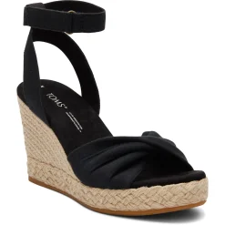 TOMS Wedges|Women's , Marisela Sandal Black