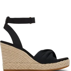 TOMS Wedges|Women's , Marisela Sandal Black