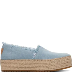 TOMS Slip-On Shoes|Women's , Valencia Slip-On Pastel Blue