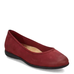 Trotters Flats|Women's , Darcey Flat Dark Red