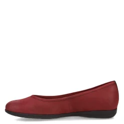 Trotters Flats|Women's , Darcey Flat Dark Red