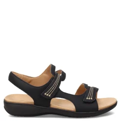 Trotters Sandals|Women's , Katarina Sandal Black Nubuck