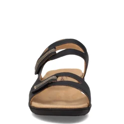 Trotters Sandals|Women's , Katarina Sandal Black Nubuck