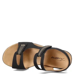 Trotters Sandals|Women's , Katarina Sandal Black Nubuck