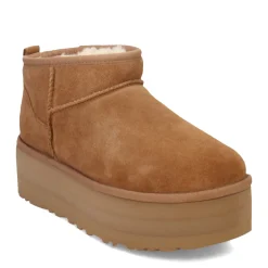 UGG Boots|Women's , Classic Ultra Mini Platform Boot Chestnut