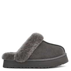 UGG Slip-On Shoes|Women's , Disquette Slipper Charcoal