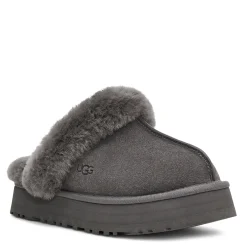 UGG Slippers|Women's , Disquette Slipper Charcoal