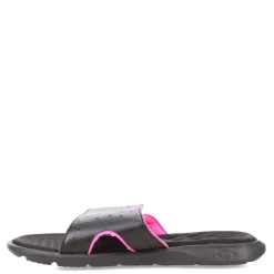 Under Armour Sneakers & Athletic|Women's , Ignite 7 Slide Sandal Black/Black/Rebel Pink
