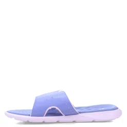 Under Armour Sneakers & Athletic|Women's , Ignite 7 Slide Sandal Baja Blue/Nebula Purple