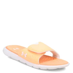 Under Armour Sandals|Women's , Ignite 7 Slide Sandal Orange Tropic/White/White