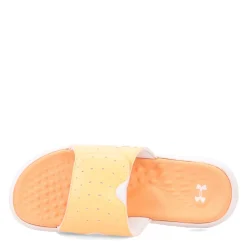 Under Armour Sandals|Women's , Ignite 7 Slide Sandal Orange Tropic/White/White