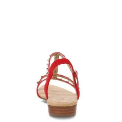 Vaneli Sandals|Women's , Brunel Sandal Red Suede