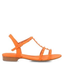 Vaneli Sandals|Women's , Brunel Sandal Tangerine Orange Mul