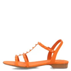 Vaneli Sandals|Women's , Brunel Sandal Tangerine Orange Mul