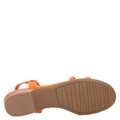 Vaneli Sandals|Women's , Brunel Sandal Tangerine Orange Mul