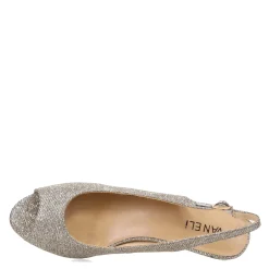 Vaneli Pumps & Heels|Women's , Buckie Sandal Platinum