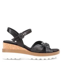 Vaneli Wedges|Women's , Clew Sandal Black