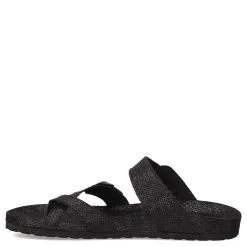 White Mountain Sandals|Women's , Gracie Sandal Black Glitter