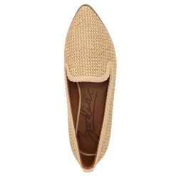 Zodiac Slip-On Shoes|Women's , Hill Loafer Natural Beige Raffia